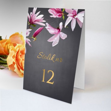 Numery stolików na wesele Floral 12