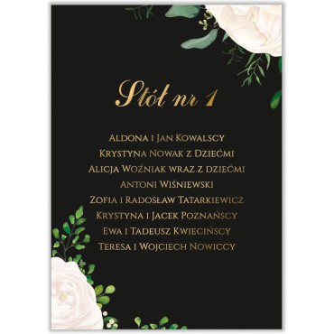 Plan stołów na wesele Kwiatowy 16a